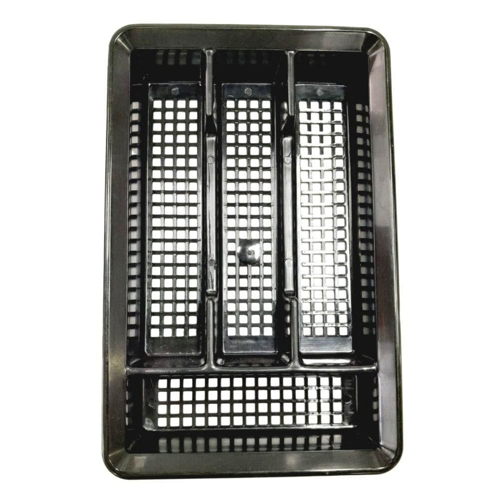 Porta Talheres com Tampa Fundo Telado Preto- Micromax