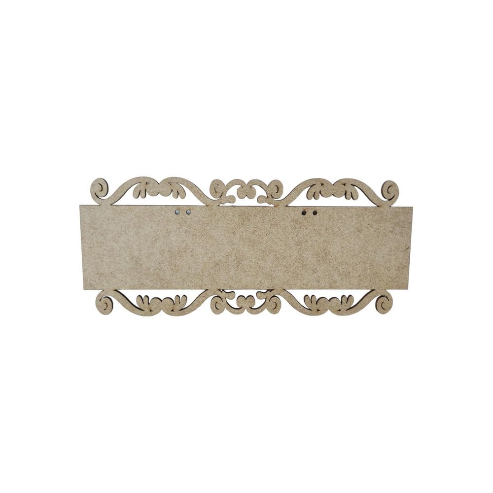 Placa Mdf Cru Artesanato Design Retangular Liso 40Cm