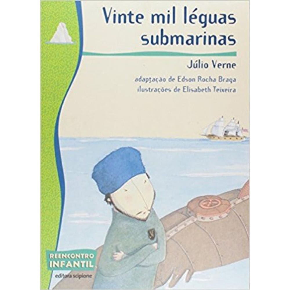 Livro Vinte Mil Leguas Submarinas - Reencontro Infantil
