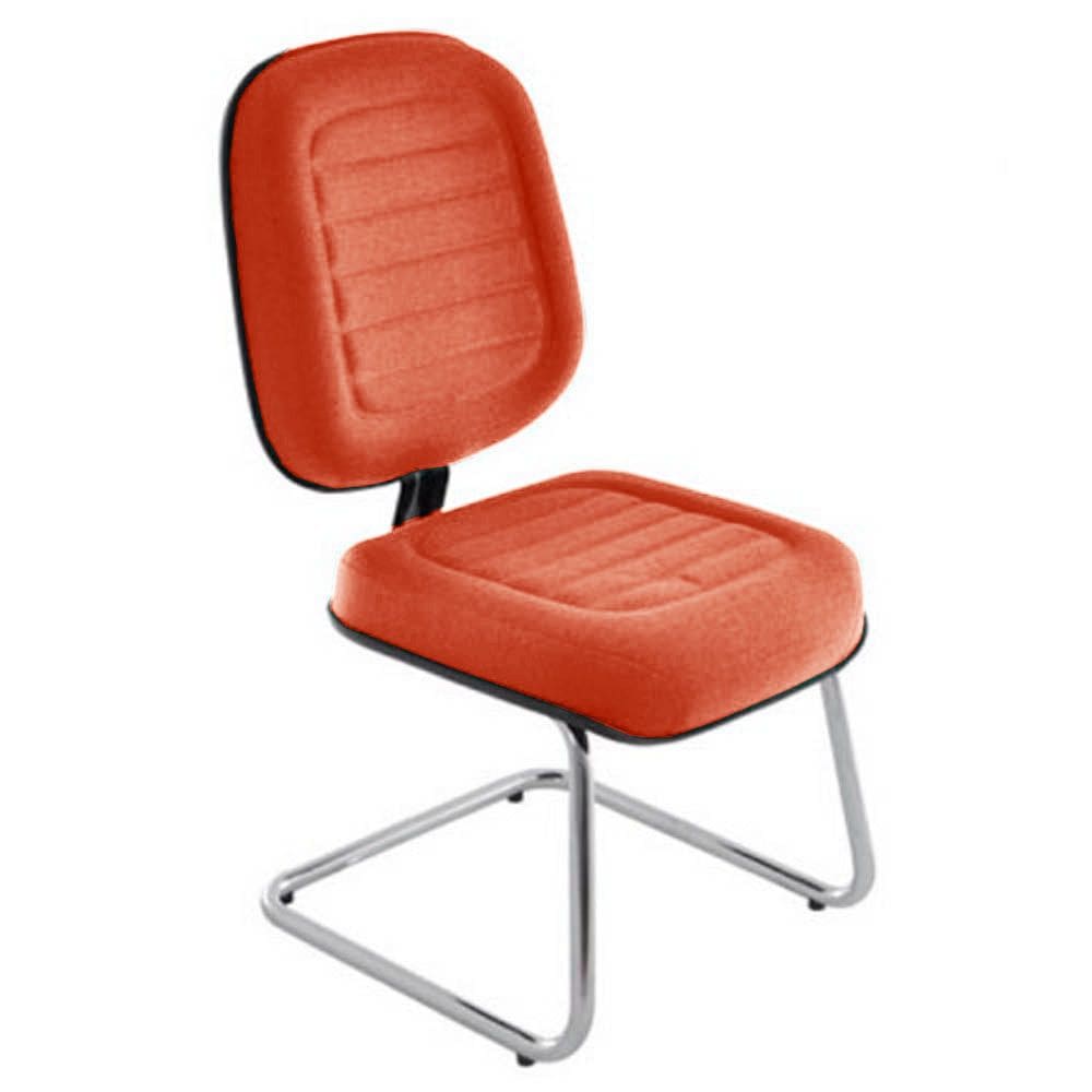 Cadeira Diretor para Auditório e Salas de Convenções Cromada Linha Blenda Vermelho