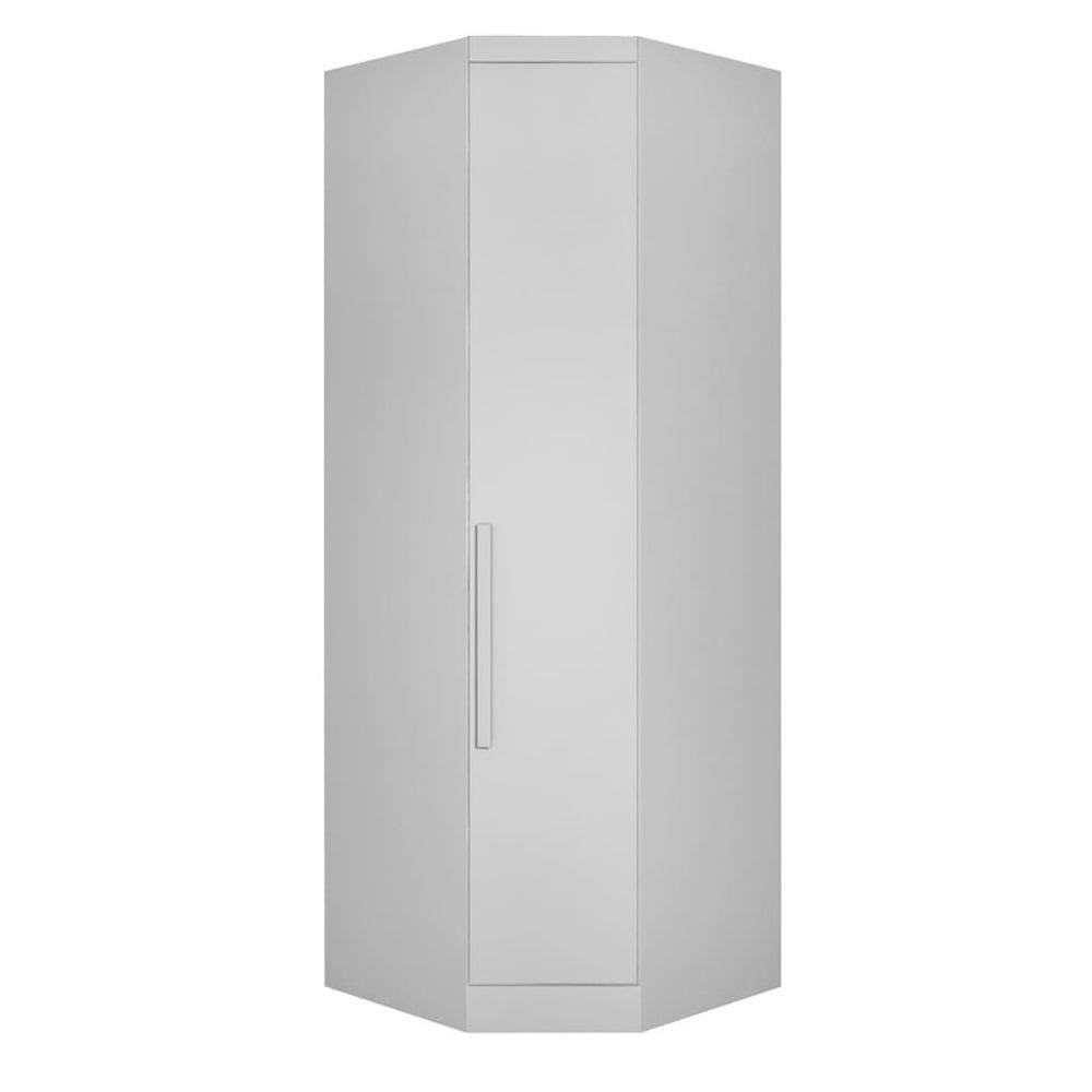 Modulado Canto Oblíquio 1 Porta - Rizon -Branco - Móveis Novo Horizonte
