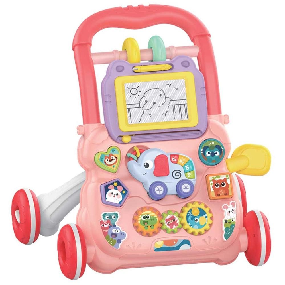 Andador Empurrador Para Bebê Infantil Multi Atividades Rosa