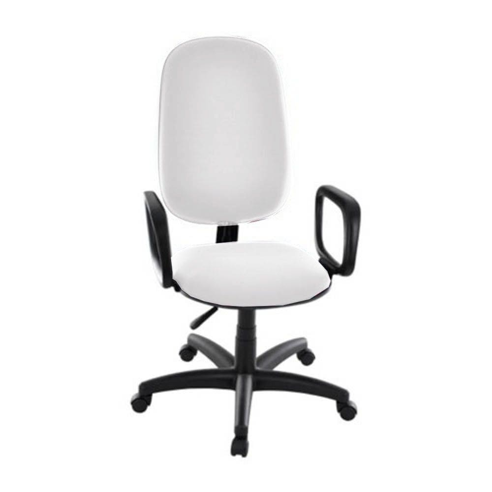 Cadeira Presidente para Escritório com Braços Linha Uno Branco