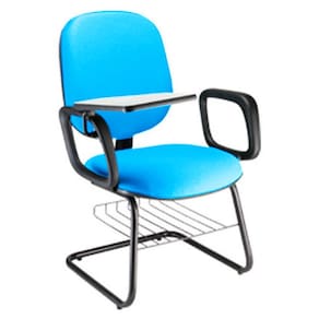 Cadeira Escolar Universitária com prancheta para Escolas Linha Uno Azul