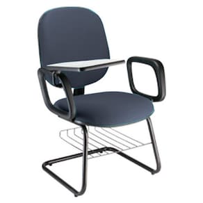 Cadeira Escolar Universitária com prancheta para Escolas Linha Uno Azul