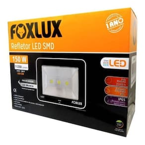 Refletor LED 150W 6.500K Bivolt Luz Branca Foxlux