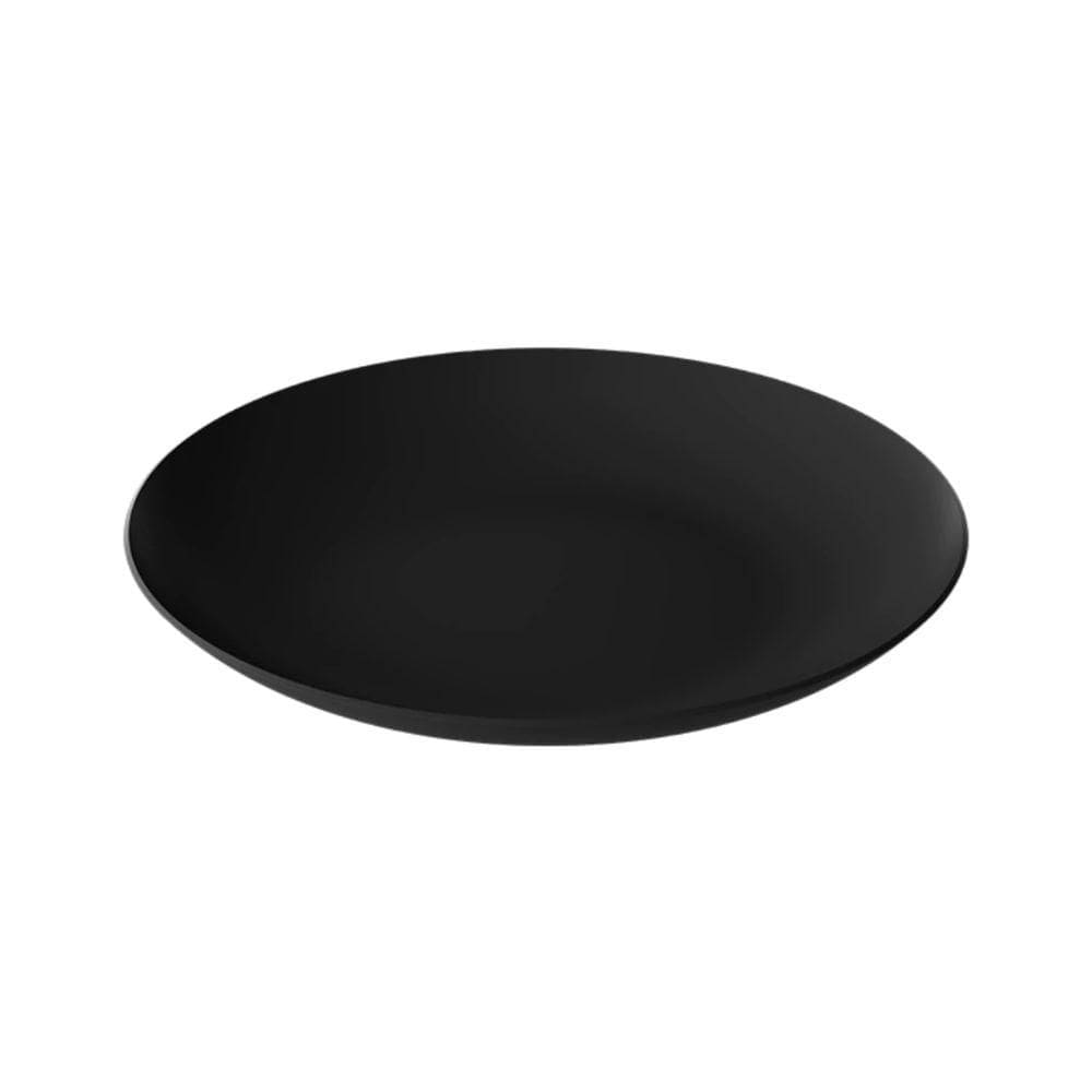 Prato Redondo Refeição Ø 25cm 10570/0008 Preto - Coza