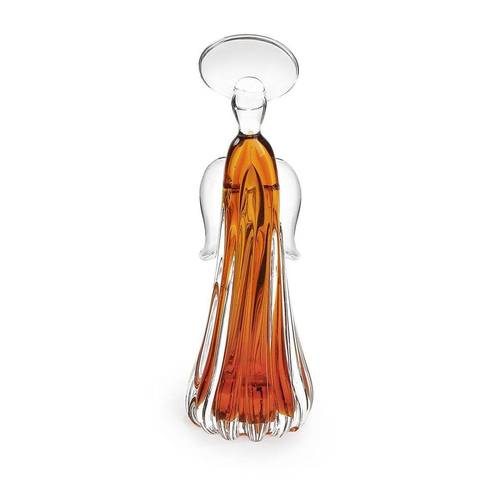 Anjo Em Cristal Murano Âmbar São Marcos