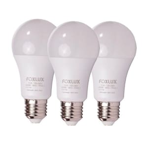 Kit 3 Lâmpada LED Bulbo 15W 6500K E-27 Bivolt Foxlux