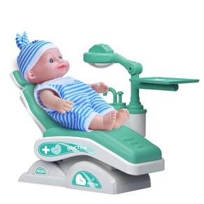 Boneca Doutora Dentista Com Acessórios e Cadeira Ajustável