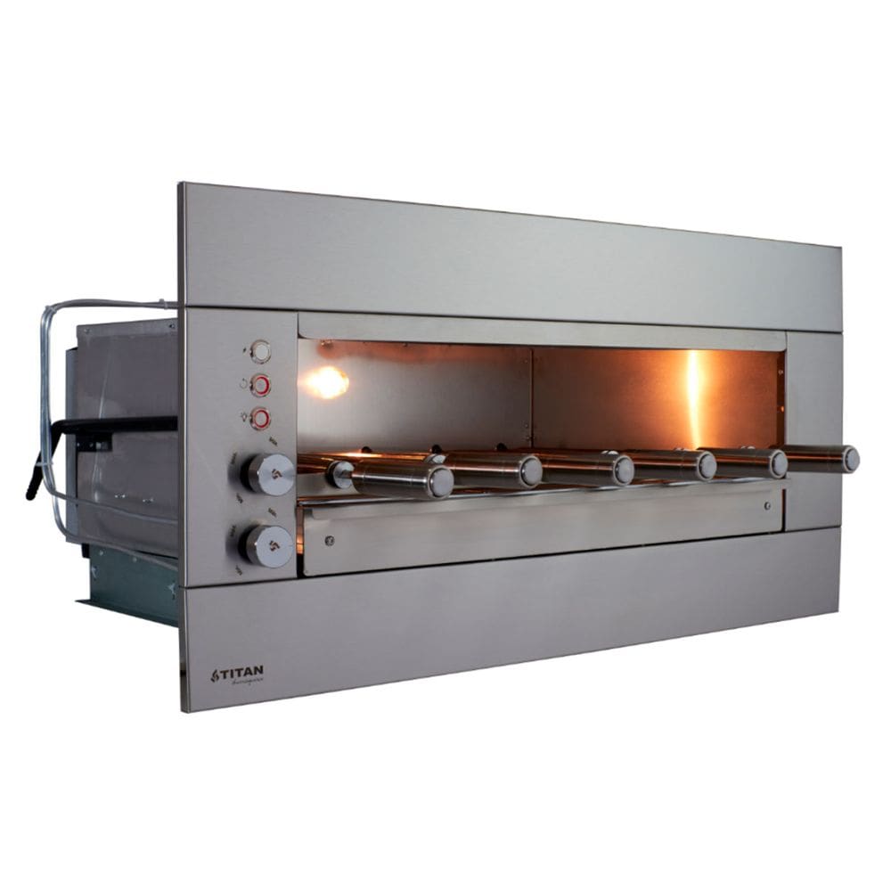 Churrasqueira a Gás de Embutir 06 Espetos GN 127V Suprema Titan