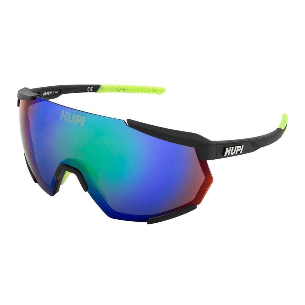 Óculos De Sol Hupi Aspen Armação Preto E Verde Lente Verde E