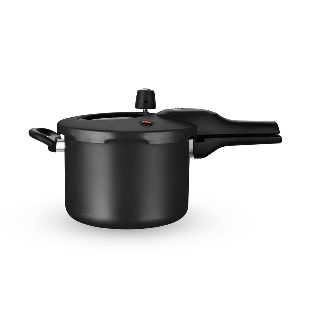 Panela Pressão C/ Visor Fecham Ext 4,5L Preta MTA