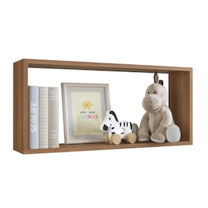 Nicho Organizador Infantil para Brinquedos Multiuso NI7030 70x30cm Nogal - Art In Móveis