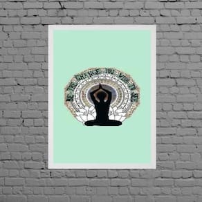 Quadro Be The Change You Wish To See 45X34Cm Moldura Branca
