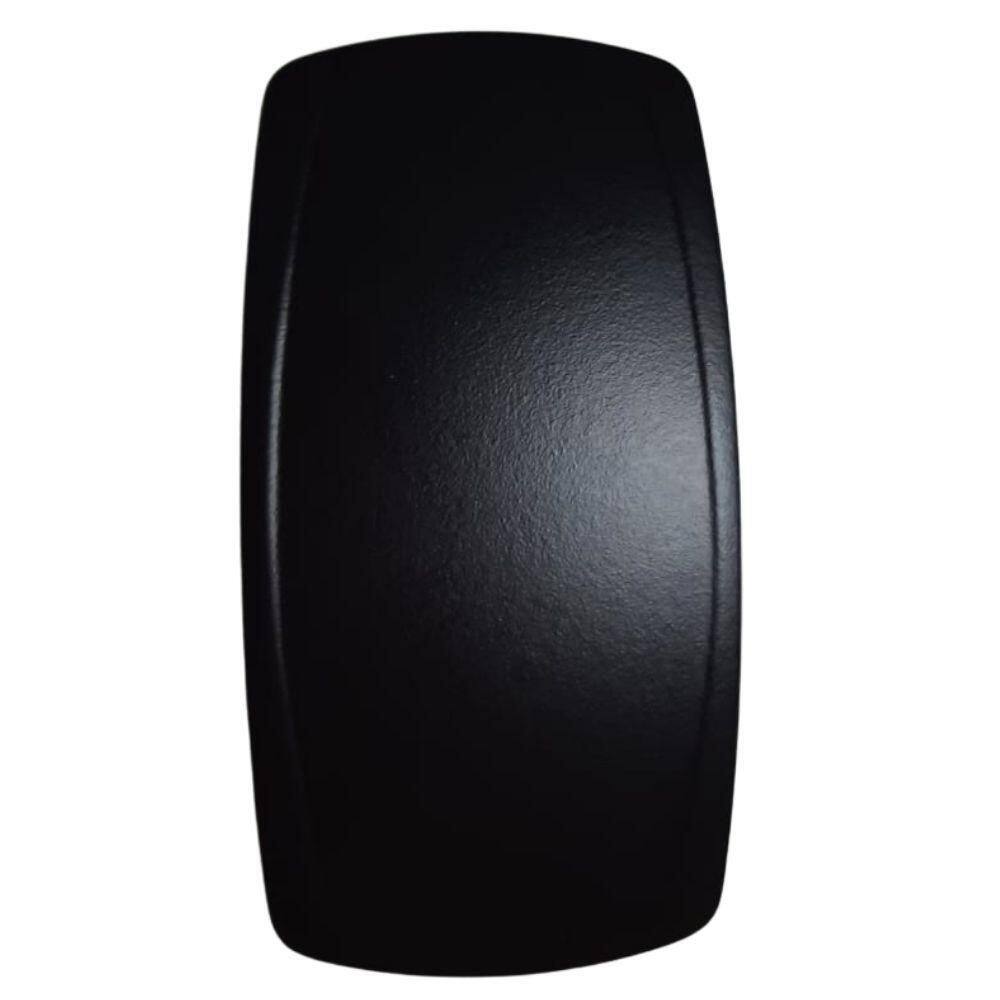 Botão Interruptor Em Plástico Preto On-Off 2 Leds Azul