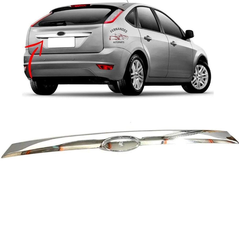 Friso Cromado Tampa Traseira Focus Hatch 2009 10 11 12 13