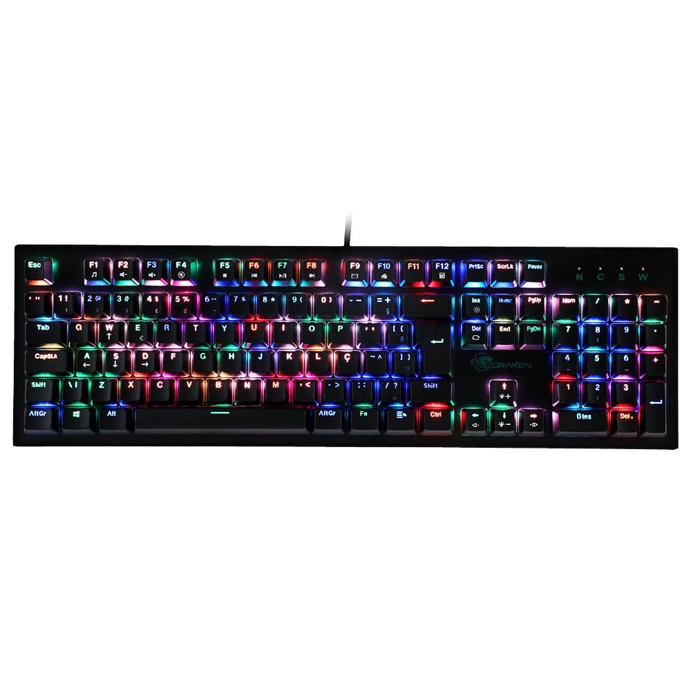 Teclado Mecanico Gamer DN201 Numpad Switch Blue RGB - DRAXEN
