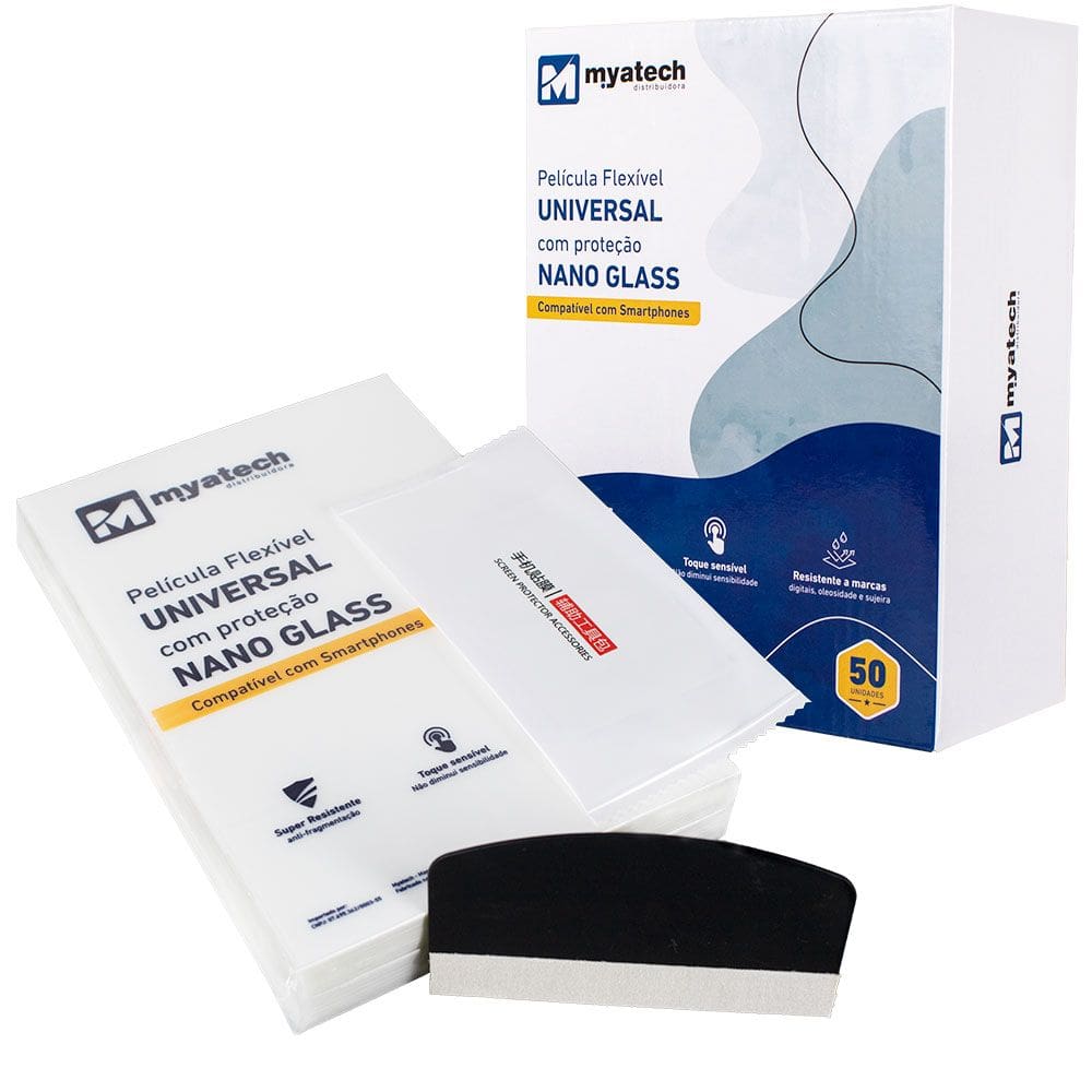 Kit 50 Peliculas Nano Glass Smartphone p Impressora Mya002 - MYATECH