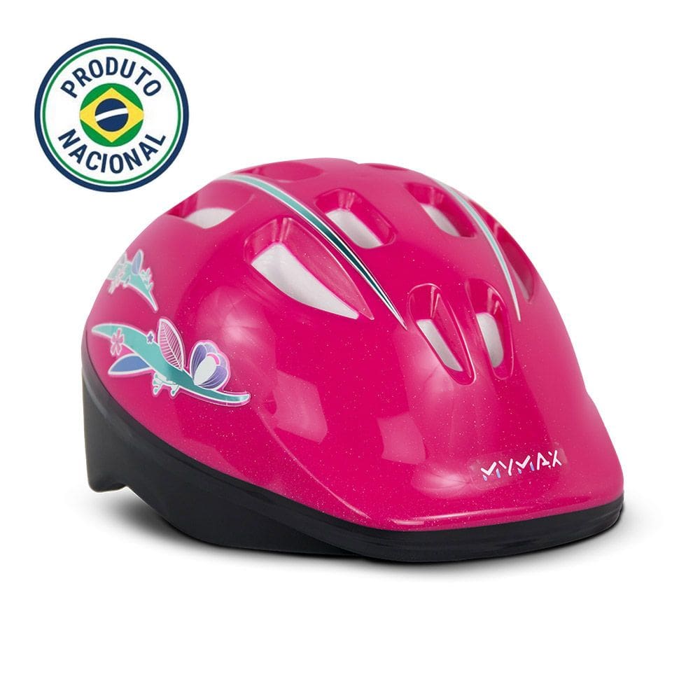 Capacete Infantil Bike Ciclismo com regulagem Rosa - MYMAX