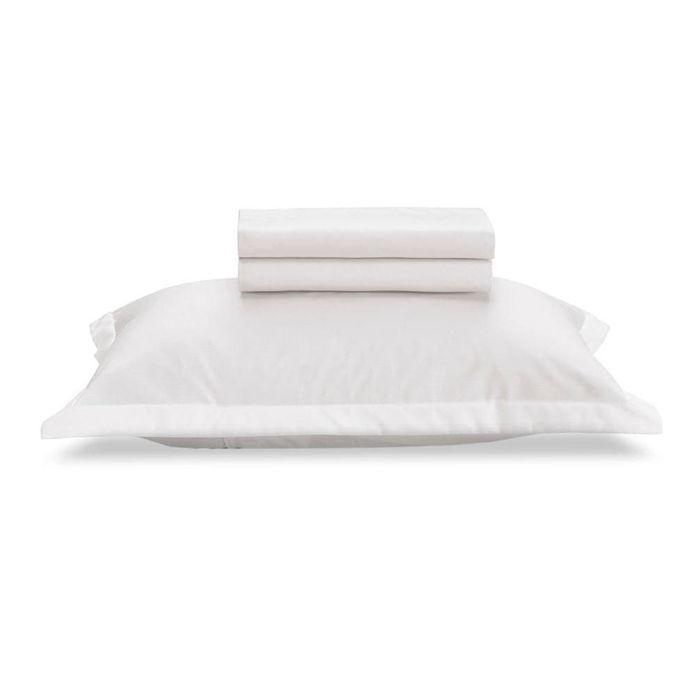 Jogo De Cama Solteiro King Karsten 180 Fios 3 Peças Branco