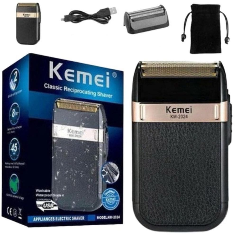 Shaver Kemei 2024 Profissional Impecável