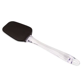 Colher Silicone 25Cm Com Cabo De Acrílico Preto - Hauskraft