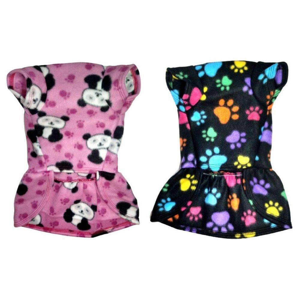 Kit 2 Roupas Para Cães - Vestido De Inverno P/G