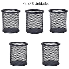 Porta Caneta, Porta Lápis, Porta Treco Kit 5 Unds, Redondo,