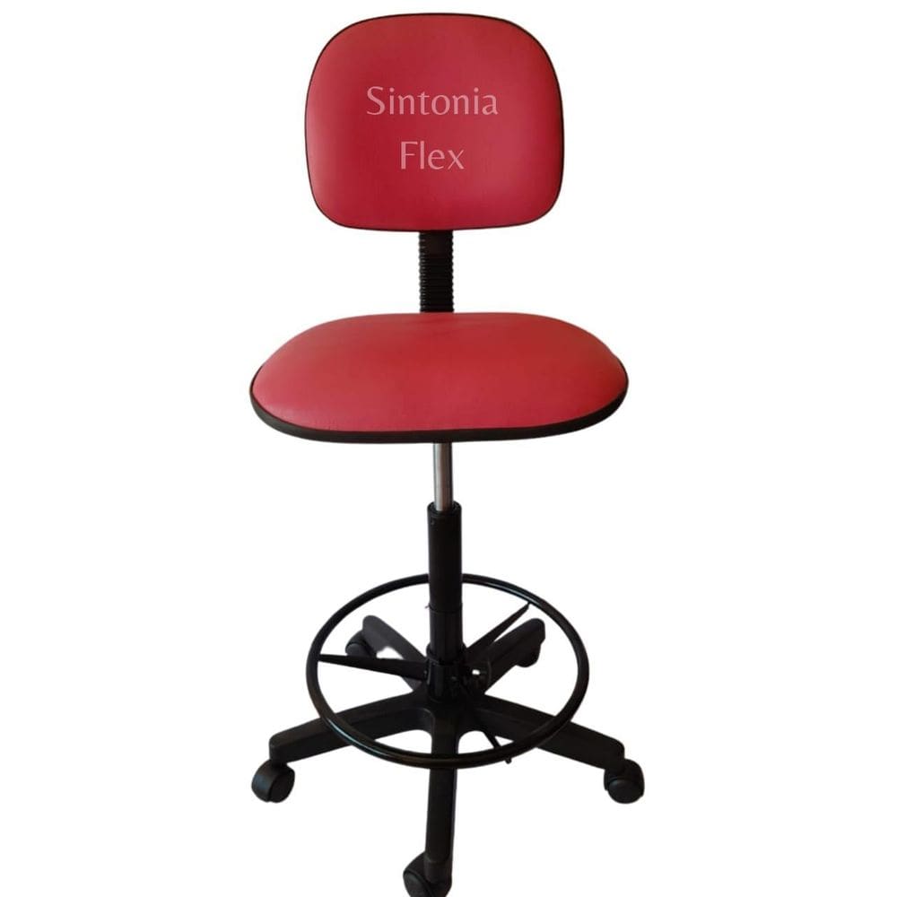 Cadeira Caixa Alta Com Aro E Com Rodízio Corano Rosa