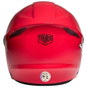 Capacete Para Moto Aberto Taurus Joy 23 Vermelho 56