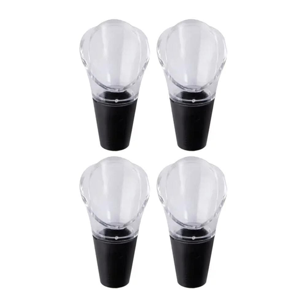 Kit 4 Bicos Dosador Vinho Plástico 6,5cm - Class Home