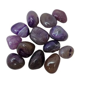 Pedra Ágata Roxa 2 a 4 cm Rolada 250g Natural