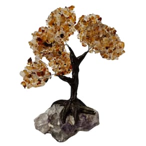 Árvore de Pedra Natural Cornalina Presentes e Decoração