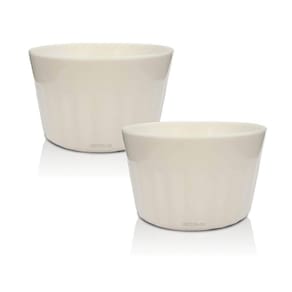 Ramequim Plástico Branco Krystalon - 2 Peças, 90ml