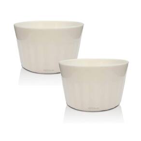 Ramequim Plástico Branco Krystalon - 2 Peças, 90ml