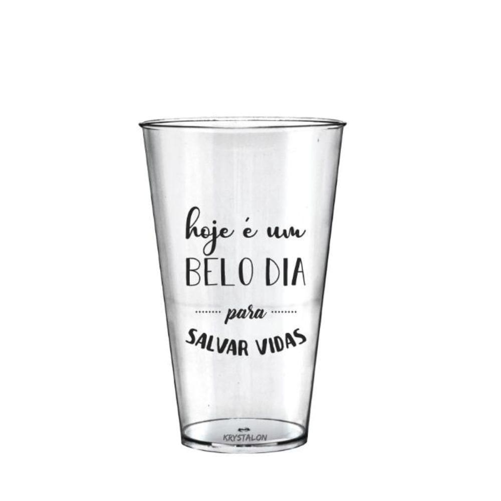 Kit 2 Copos Big Drink Criativos Tema Salvar Vidas