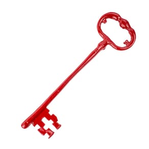 Chave Abertura de Caminhos Vermelha 19,50 cm em Metal
