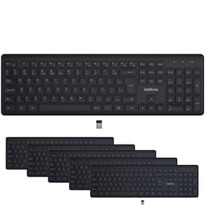 Teclado Sem Fio Intelbras TSI50 Preto - 6 Unidades