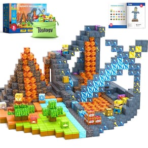 Dinossauro Toy Toylogy 168 unidades de blocos magnéticos para crianças de 3 a 8 anos