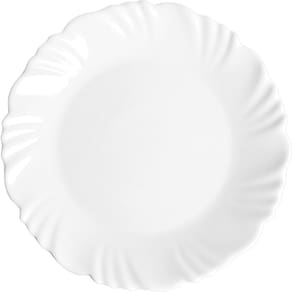 Prato de Vidro Sobremesa 19cm Pétala Opaline Duralex