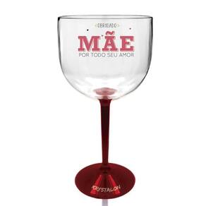 Taça Gin Bicolor Vermelha Para Dia Das Mães - Seu Amor