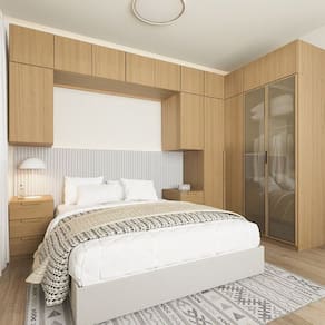 Guarda-Roupa Modulado de Canto 12 Peças 16 Portas Jade Cabecasa Madeiramadeira Avelã