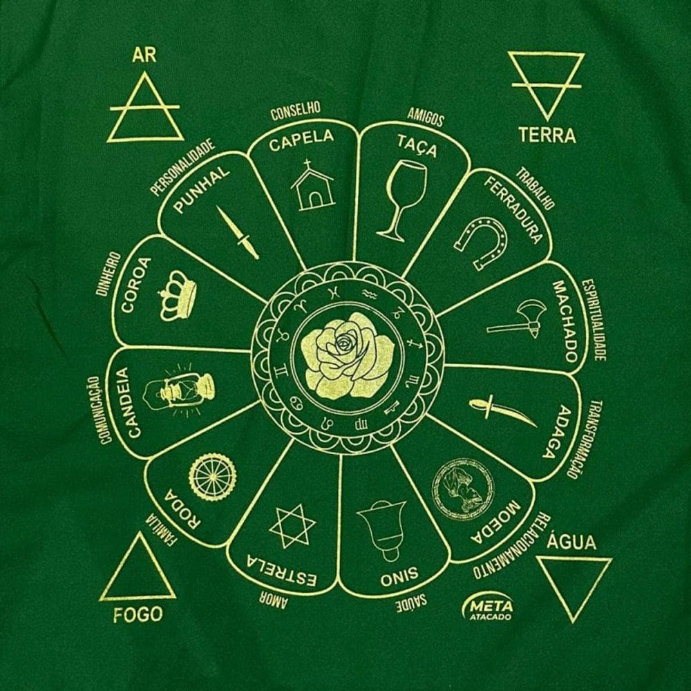 Toalha Cigana Tecido Jogo Cartas Tarot 70x70- Selecione Cor