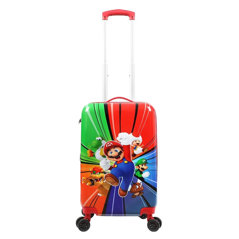 Bagagem Bioworld Super Mario Bros de 20 polegadas com rodas rolantes