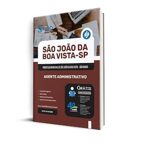 Apostila Prefeitura São João Da Boa Vista Sp 2025 Agente
