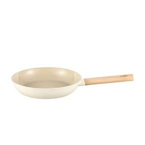 Frigideira Antiaderente Ultra Ceramic 20cm de Indução com Borda de Silicone Cor Bege Mou Nata Oikos