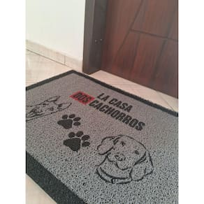 Tapete Capacho Decorativo Porta Sala La Casa Dos Cachorros