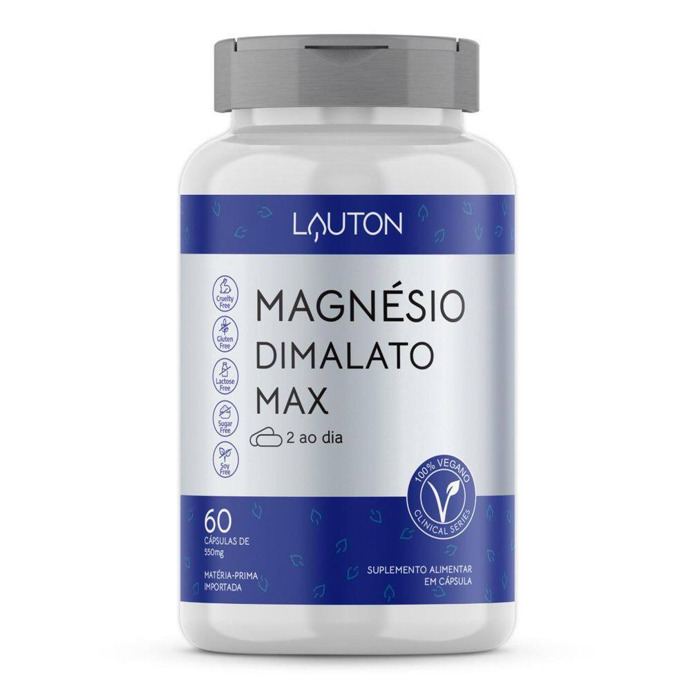 Magnesio Dimalato 100% Idr - 60 Caps/ 2 Ao Dia