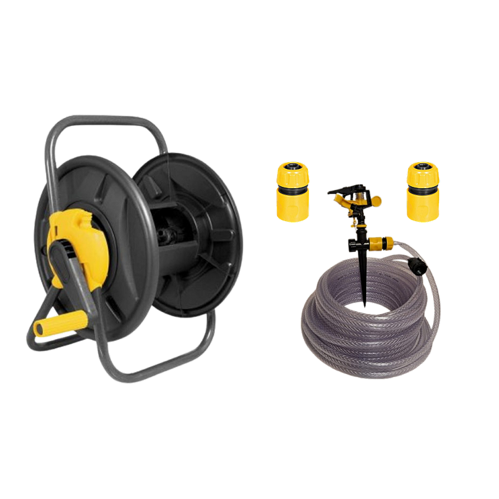 Suporte Enrolador S/Rodas+Mang 20m Vonder+Irrigador Setorial